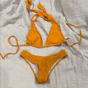 Vibrant Orange Bikini Set